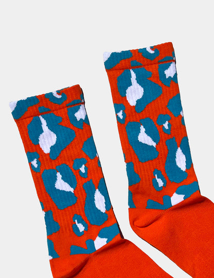 Barcode Berlin Leopard Gym Socks