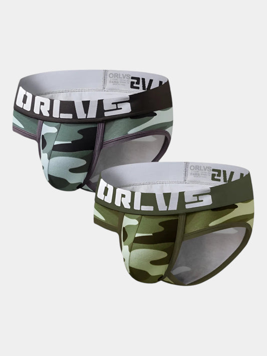 2-Pack Camouflage Sports Briefs