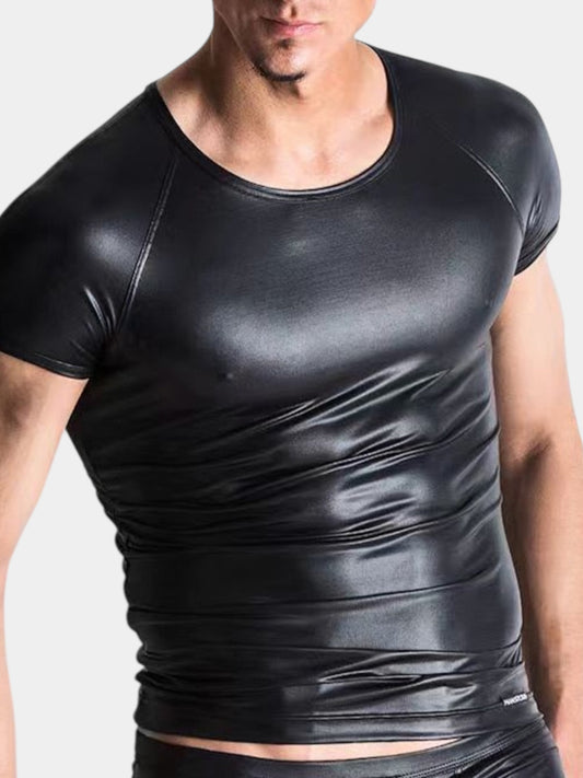 Faux Leather T-shirts