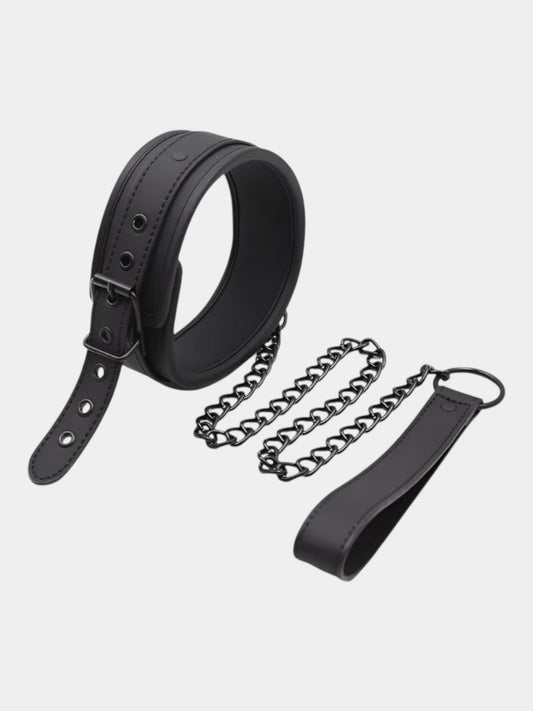 Collar, Leash, Handcuffs and Ankle Cuffs