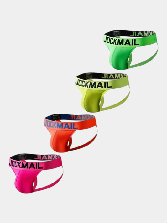 Jockmail Neon Jockstrap 4-Pack