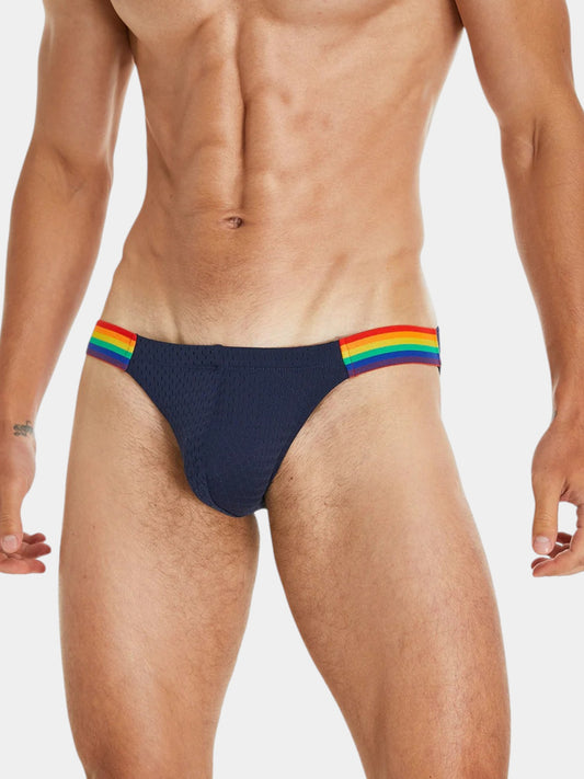 Mesh Rainbow Waistband Briefs