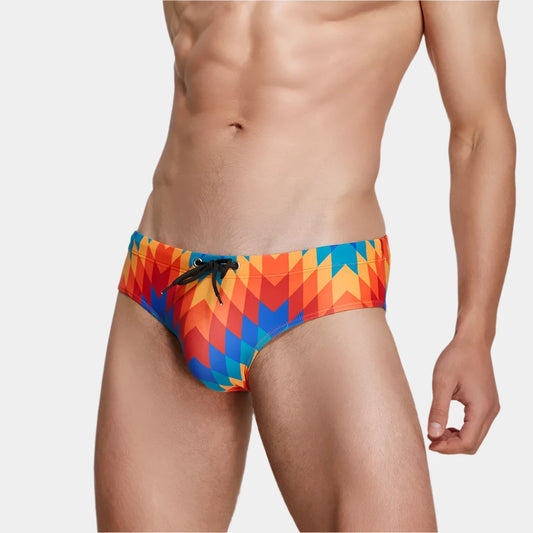 Wave Sunset Swim Briefs