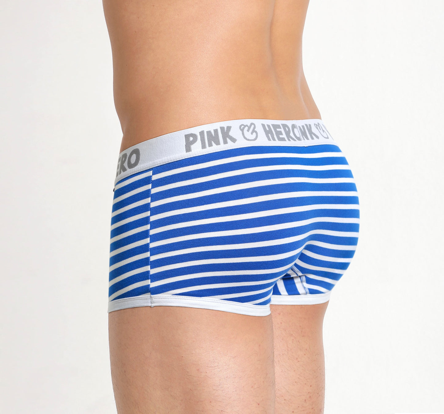 Pink Hero Striped Trunks