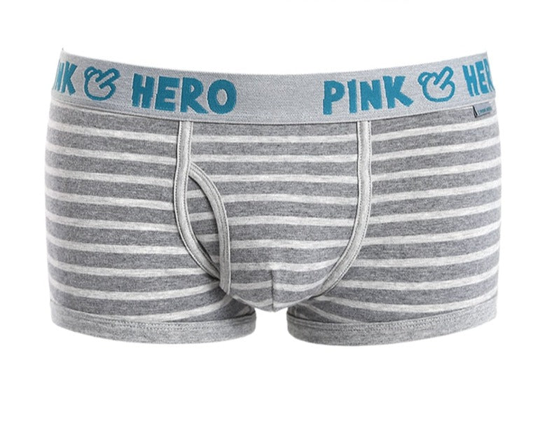 Pink Hero Striped Trunks