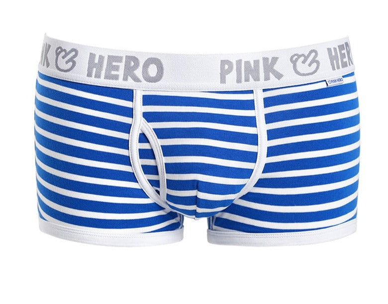 Pink Hero Striped Trunks