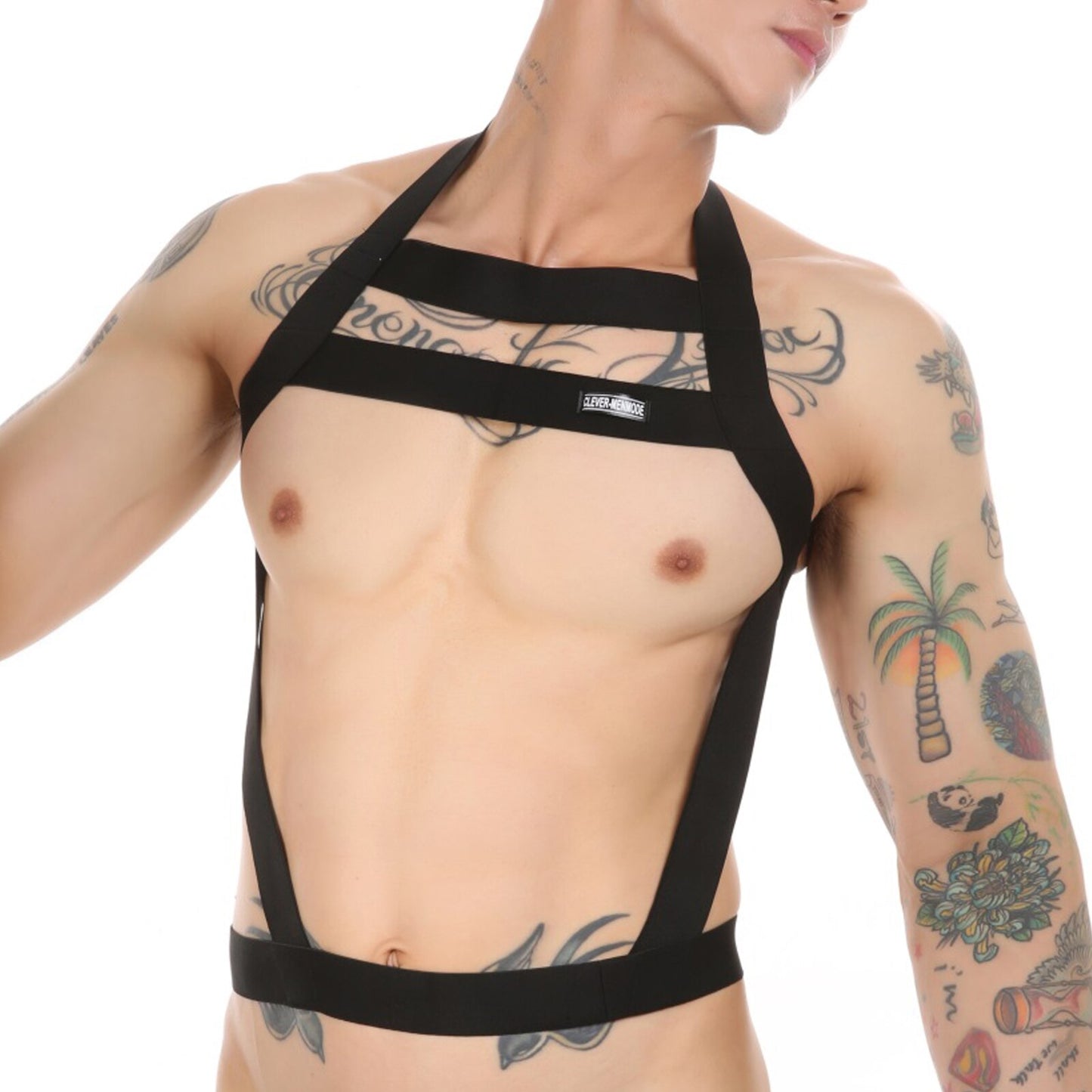 elastic chest body harness for men