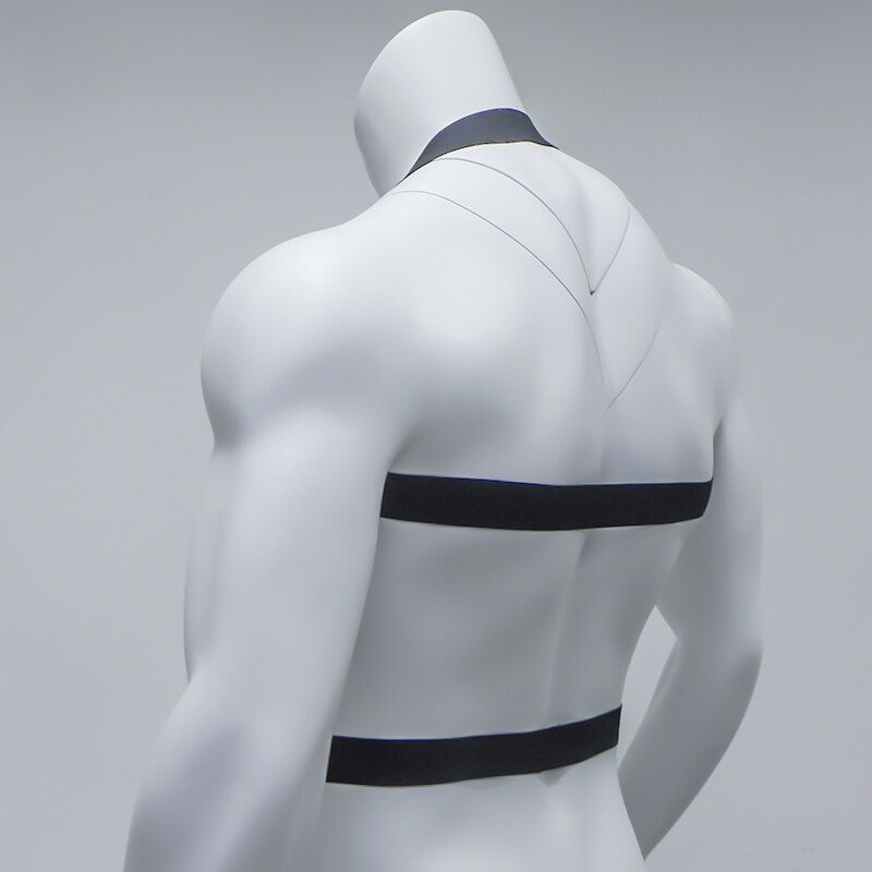 elastic chest body harness for men