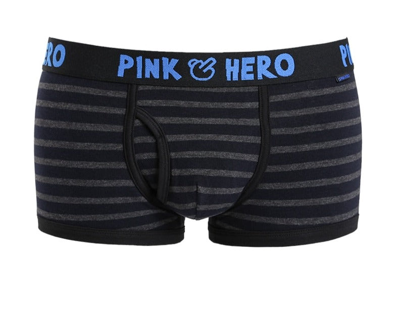 Pink Hero Striped Trunks