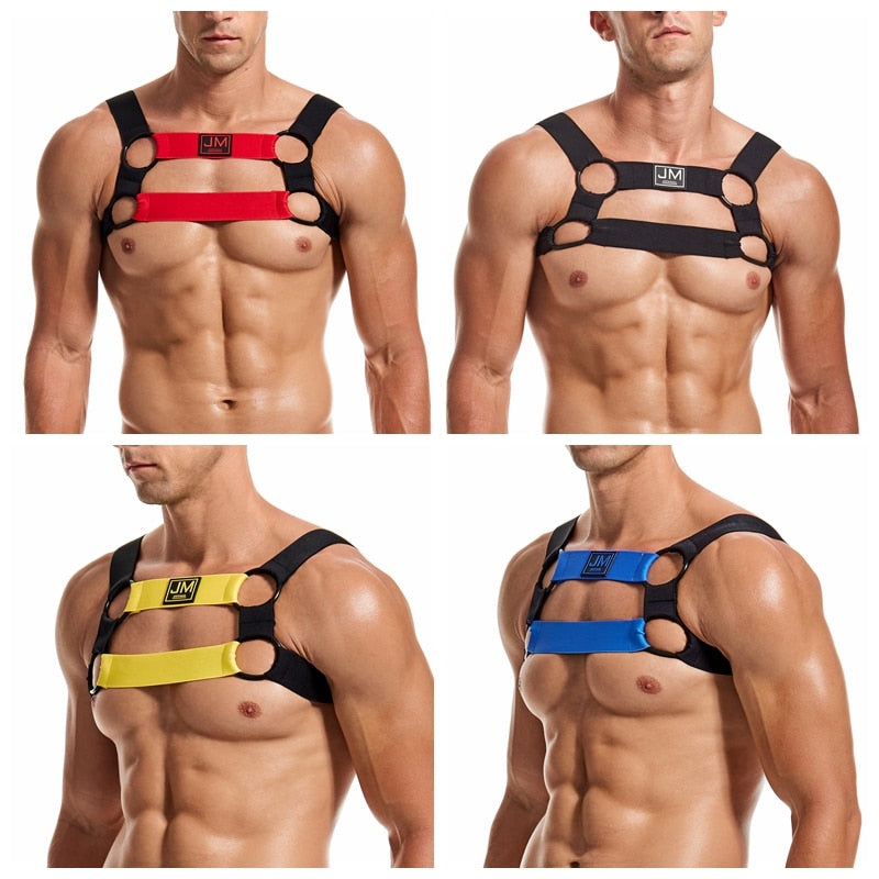 jockmail elastic chest harness